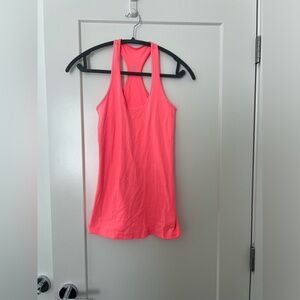 lululemon athletica Pink Fitted Backless Tank Top